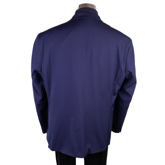 NWT US Polo ASSN Stretch Blue Navy Striped Blazer Sport Coat Jacket 50R Suits - Picture 10 of 15